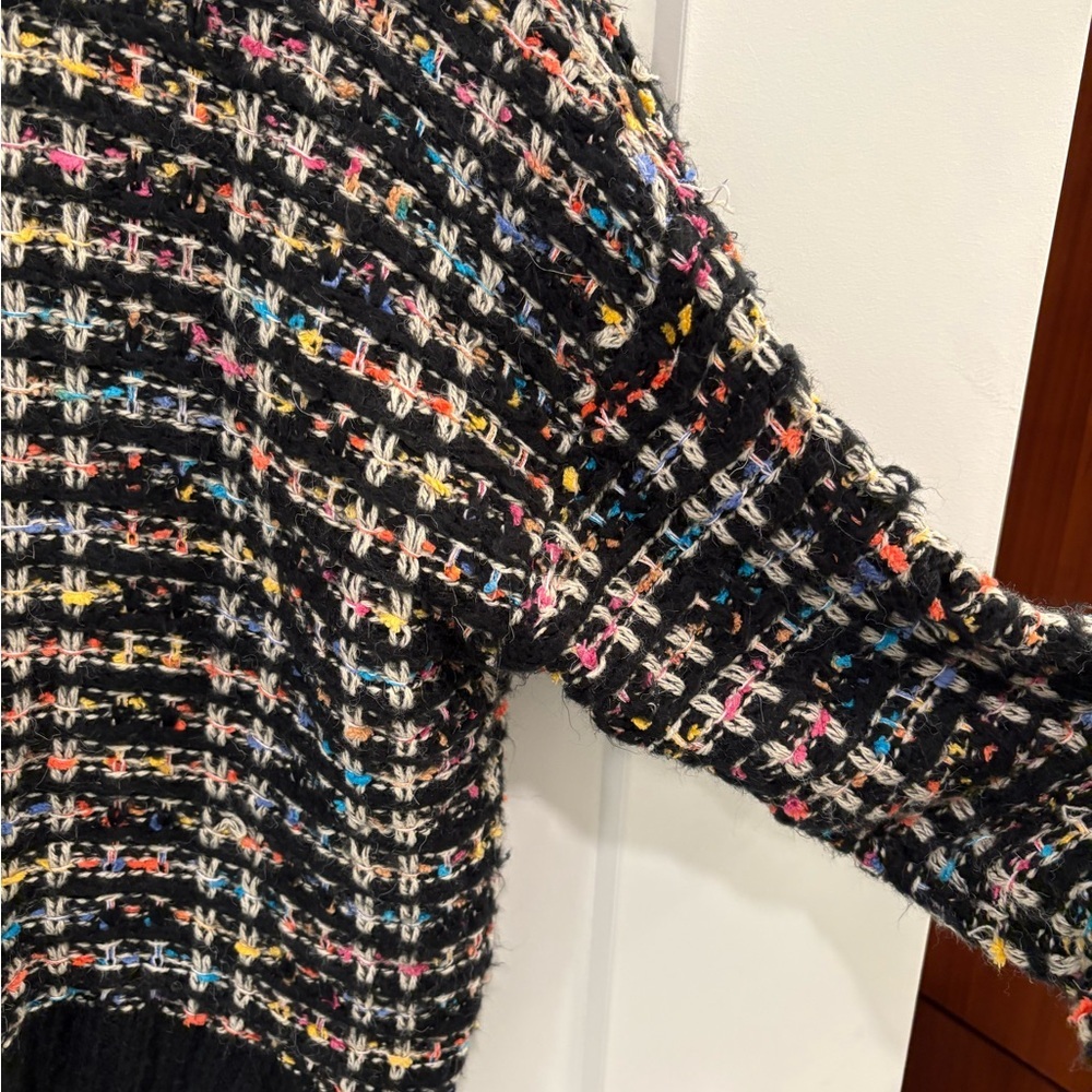 AQUA Chanel Style Tweed Knit Cardigan Size Small - Picture 9 of 12
